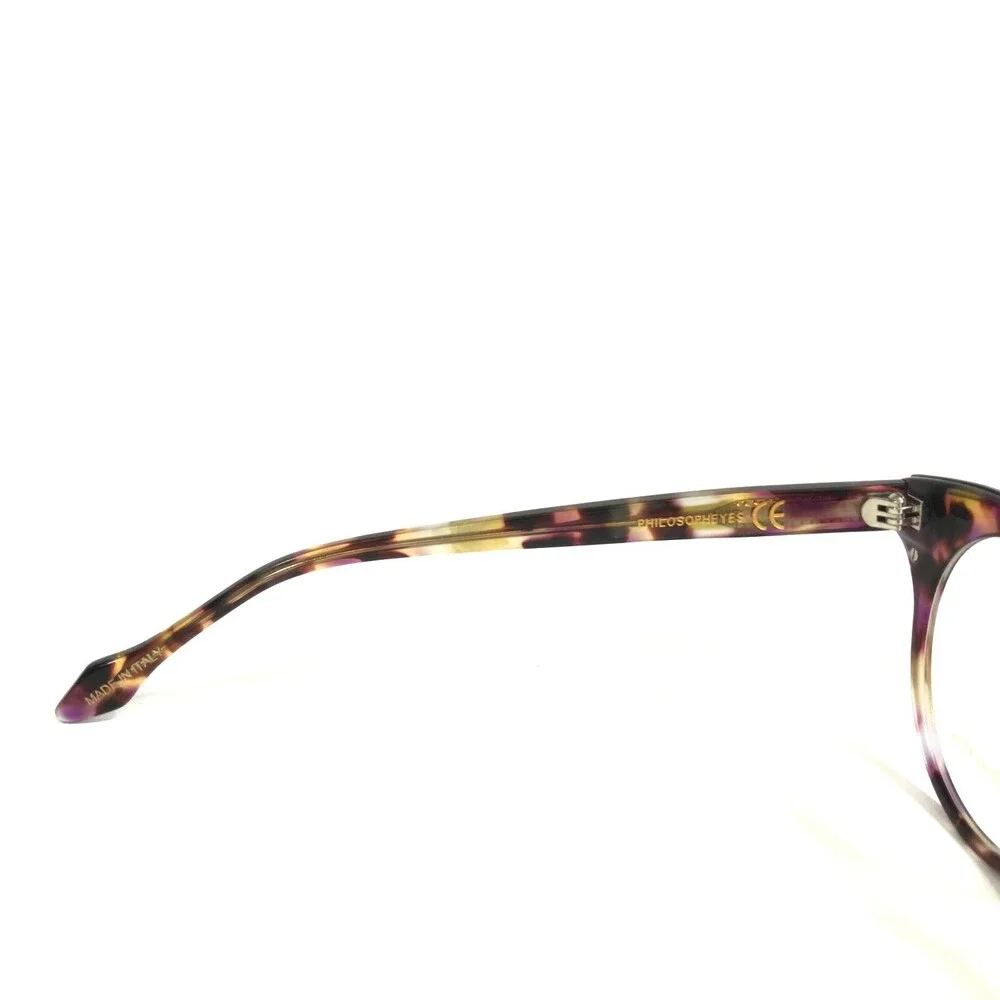 Philosopheyes Eyeglasses Frames PHP-966 0117 Brown Purple Tortoise 49-21-140